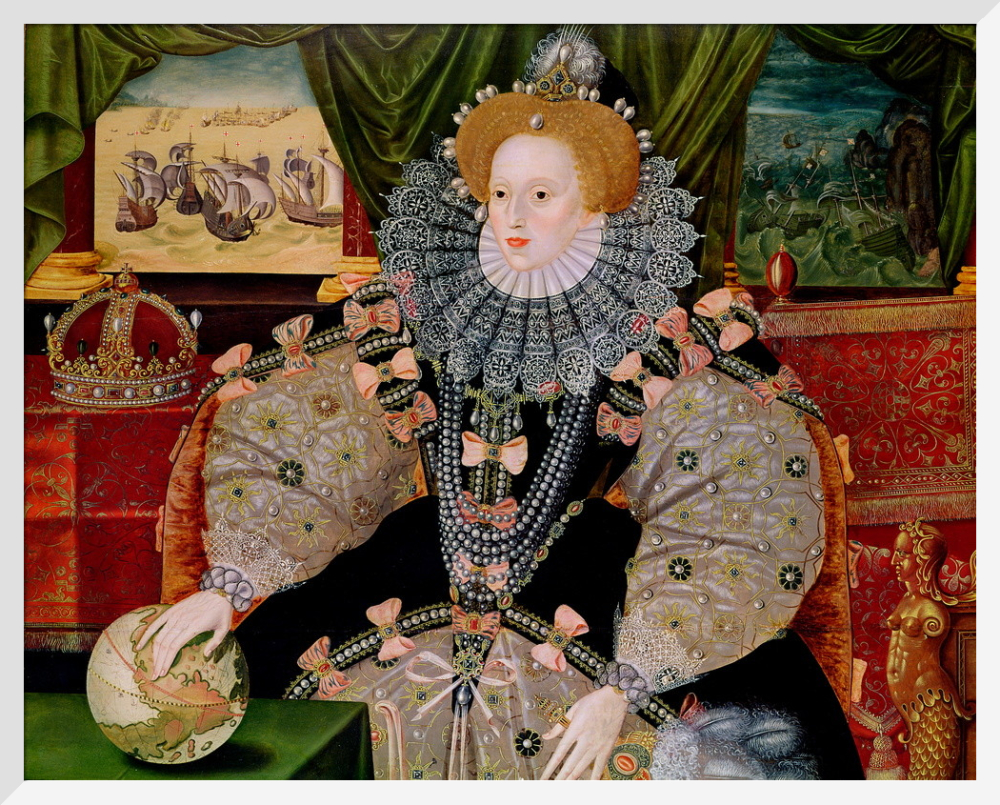 Elizabeth I Armada Portrait c.1588 Art Print by George Gower