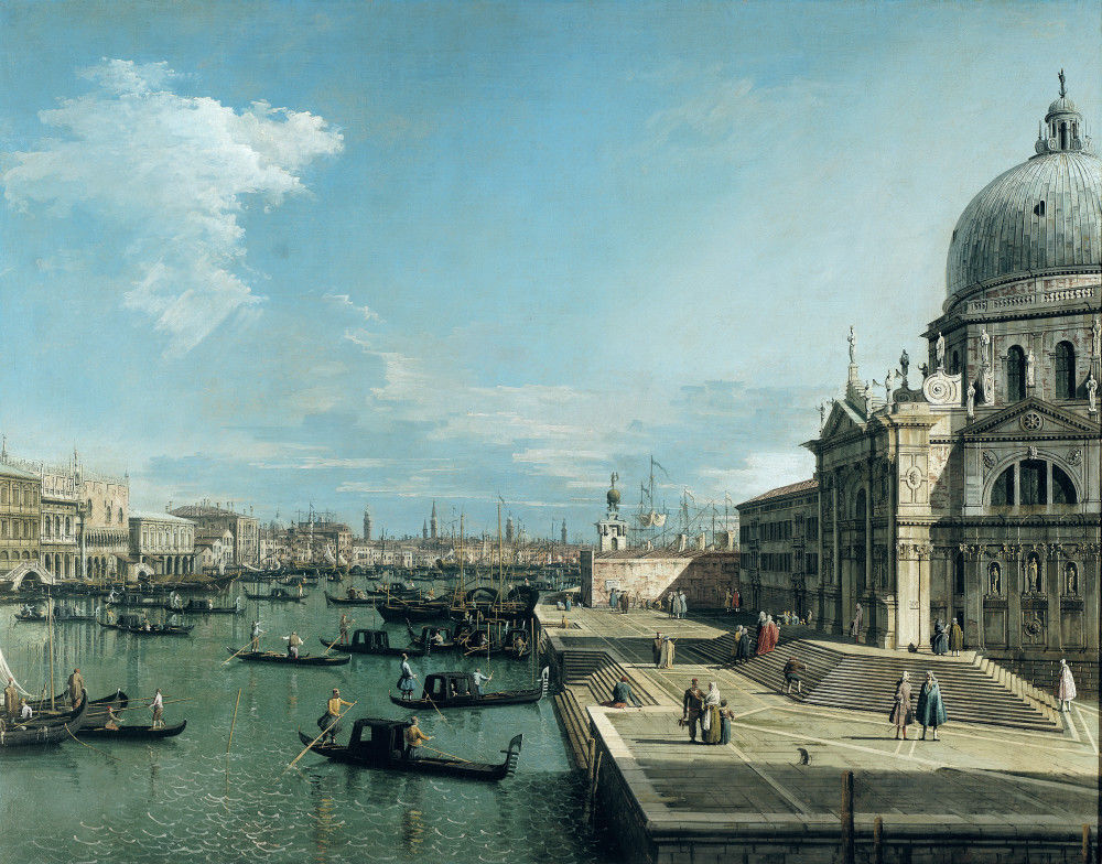 The Entrance to the Grand Canal, Venice Art Print by Giovanni Canaletto ...