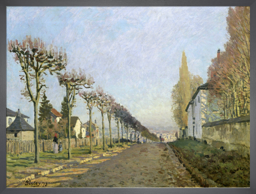 Alfred Sisley,A Turn in the Road, 1873,large wall art,framed wall art,canvas top wall art,large canvas,M3043