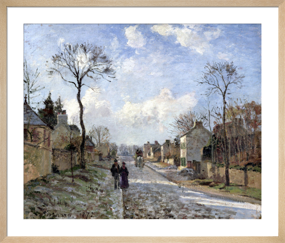 Camille Pissarro、LA GRAND'ROUTE, LOUVECI File:Pisarro - Environs de Louveciennes, la Route, 1871.jpg