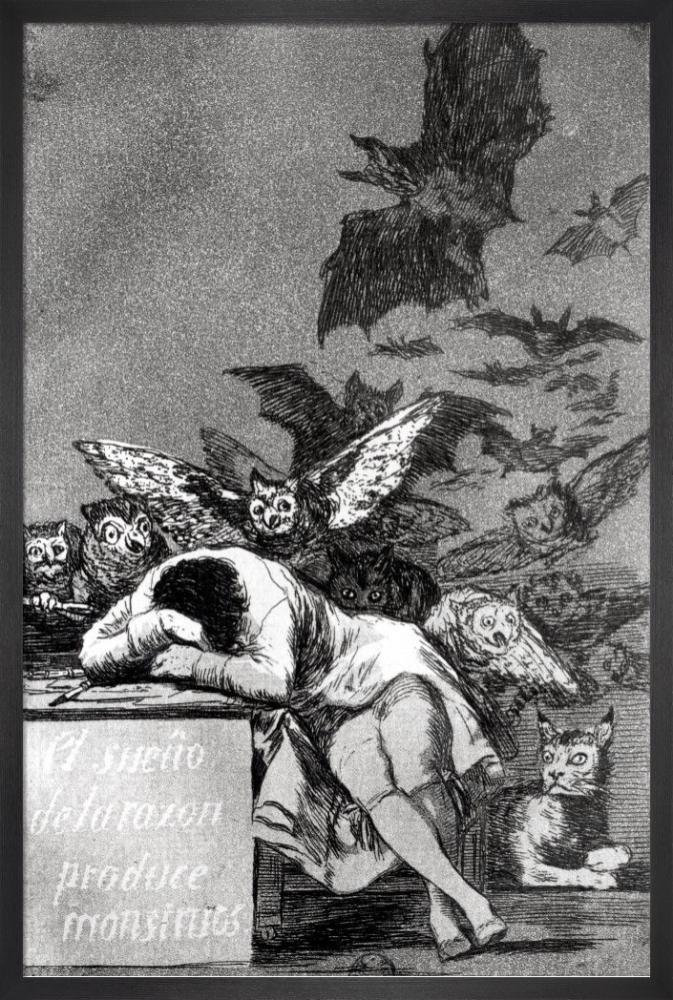 ARTCANVAS The 2024 Sleep of Reason Produces Monsters 1799 Canvas Art Print by Francisco De Goya