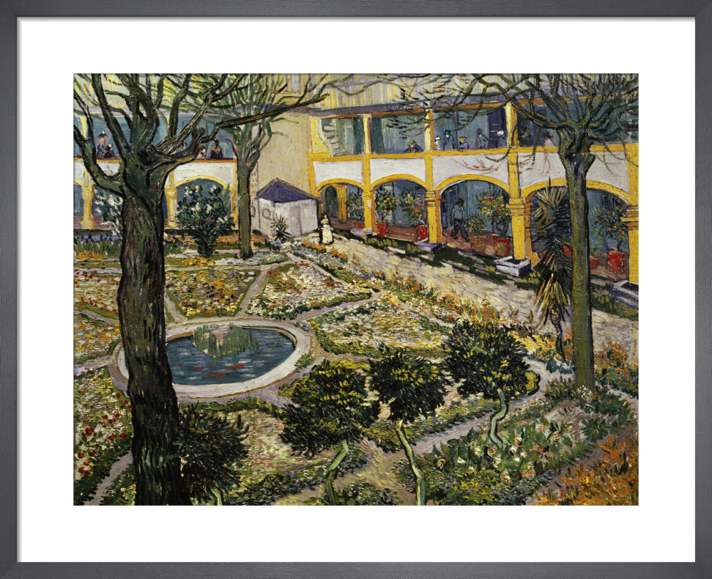 Garden of the hospital at Arles Art Print by Vincent Van Gogh | King ...