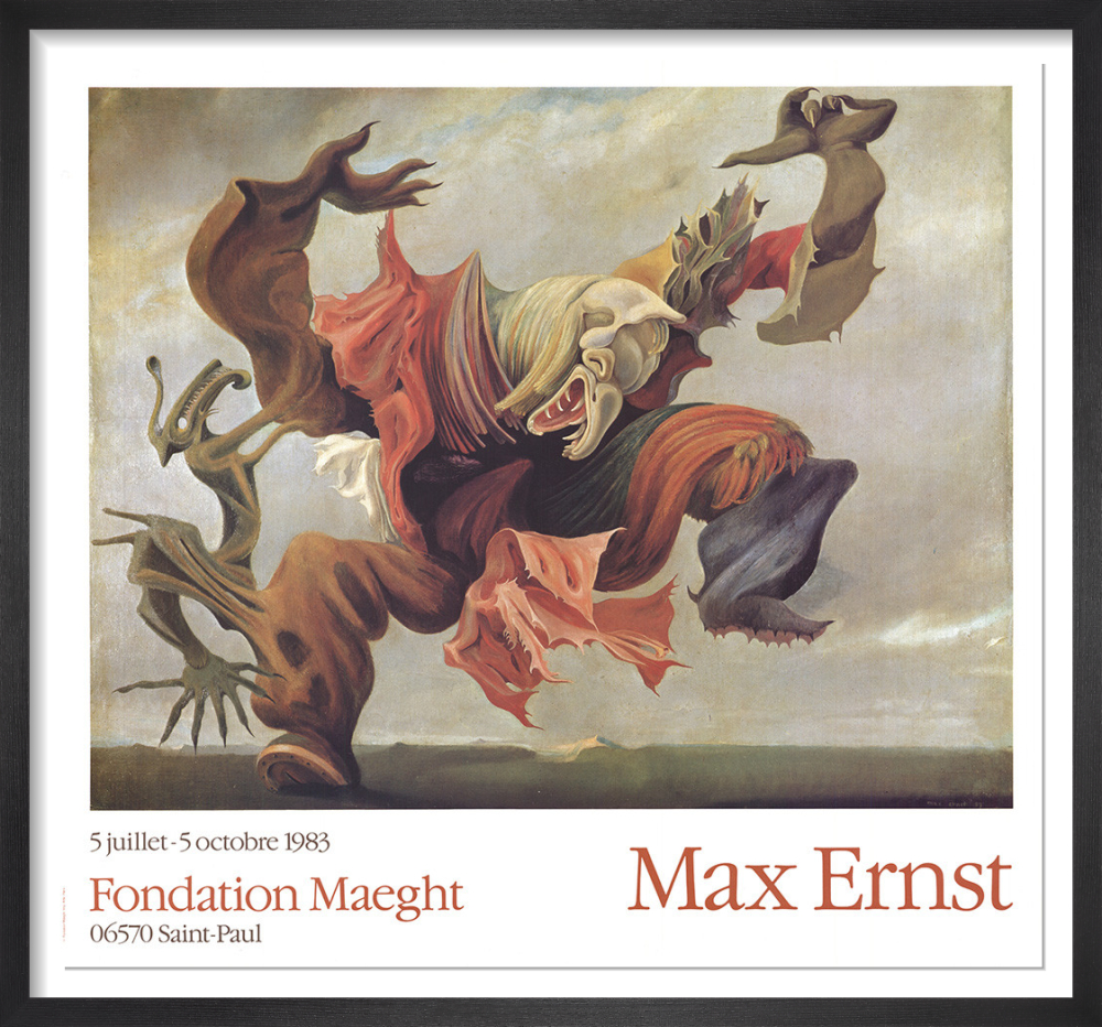 L Ange Du Foyer 1937 Rare Poster By Max Ernst King Mcgaw