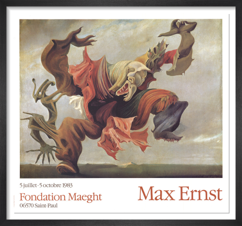 L Ange Du Foyer 1937 Rare Poster By Max Ernst King Mcgaw