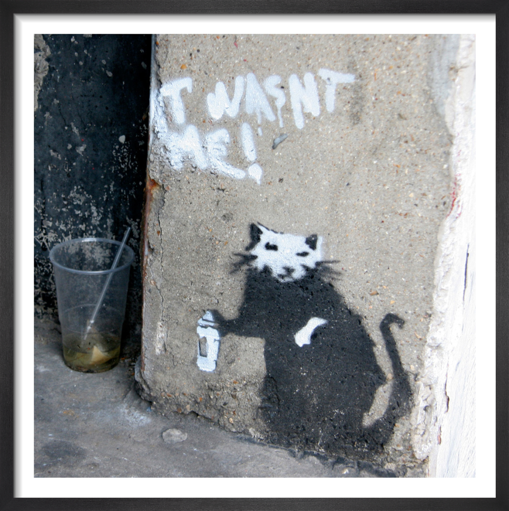 Banksy Graffiti Rat Art Print By Panorama London King And Mcgaw 