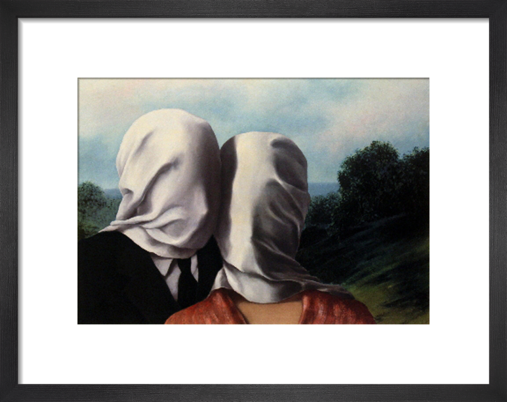 Les Amants (Lovers) Art Print by Rene Magritte | King & McGaw