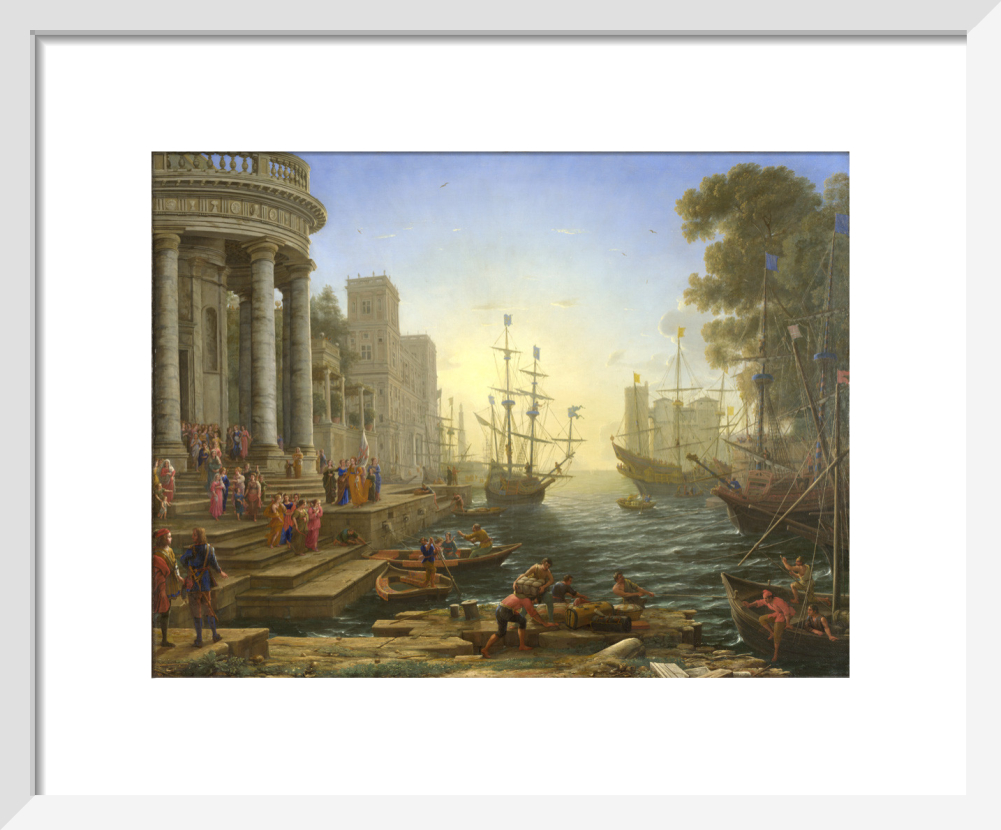 Seaport with the Embarkation of Saint Ursula Art Print by Claude 