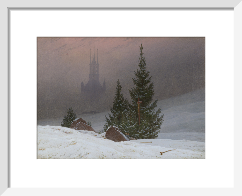 caspar david friedrich winter landscape with church