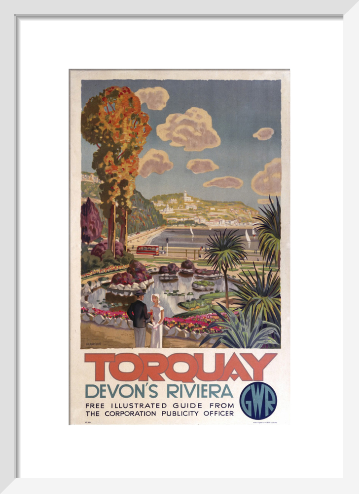 Torquay railway vintage poster Casually torquay railway vintage poster