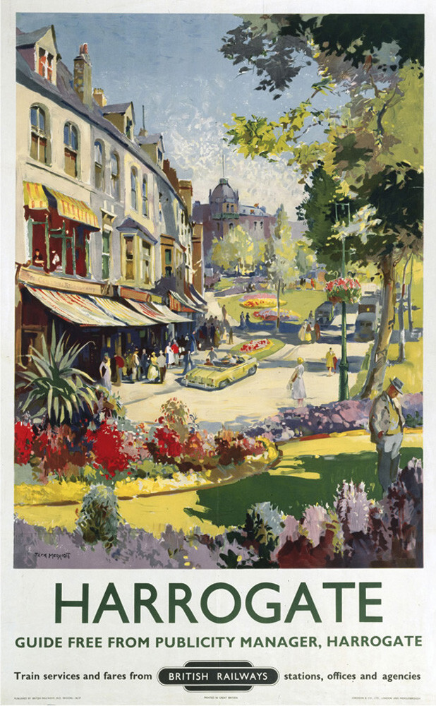 Harrogate Shops II Art Print by Anonymous King & McGaw