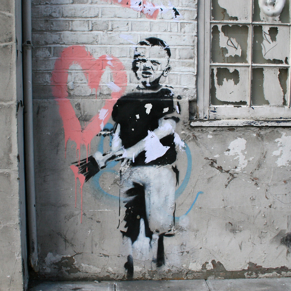 Banksy - Angel Art Print by Panorama London | King & McGaw