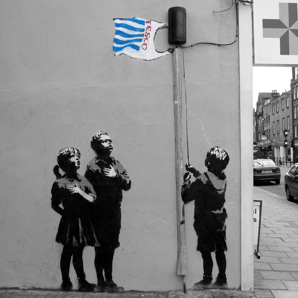 Banksy - Essex Road 2 Art Print by Panorama London | King & McGaw