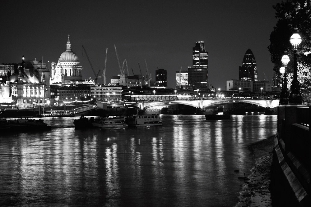 St Pauls and Thames Art Print by Panorama London | King & McGaw