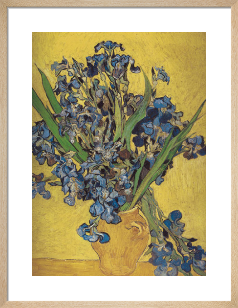 Irises in Vase Art Print by Vincent Van Gogh King & McGaw