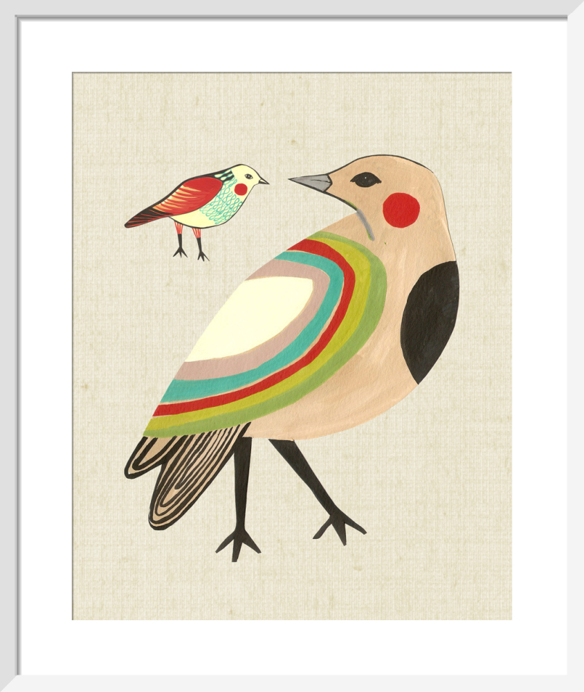Little Friends Rainbow Bird Art Print by Inaluxe | King & McGaw