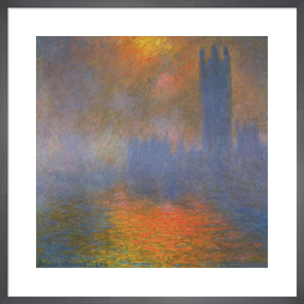 Houses Of Parliament Art Print By Claude Monet King Mcgaw