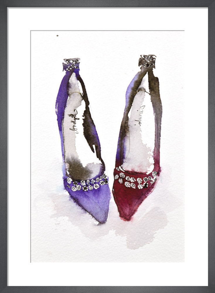 Crown Jewel Shoes Art Print by Bridget Davies | King & McGaw