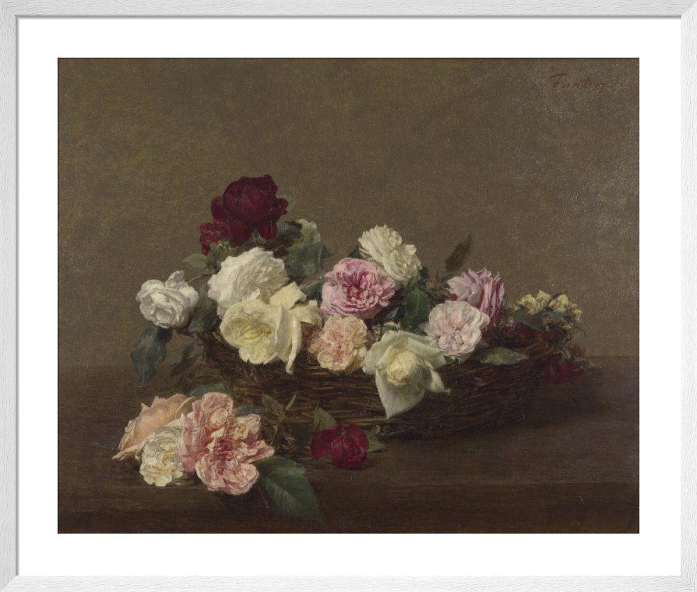 A Basket of Roses Art Print by Ignace-Henri-Théodore Fantin-Latour