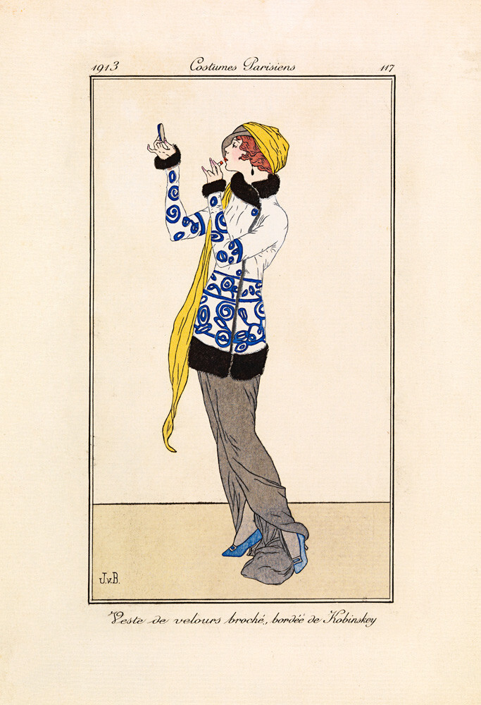 Costumes Parisiens Art Print by Gazette du Bon Ton | King & McGaw
