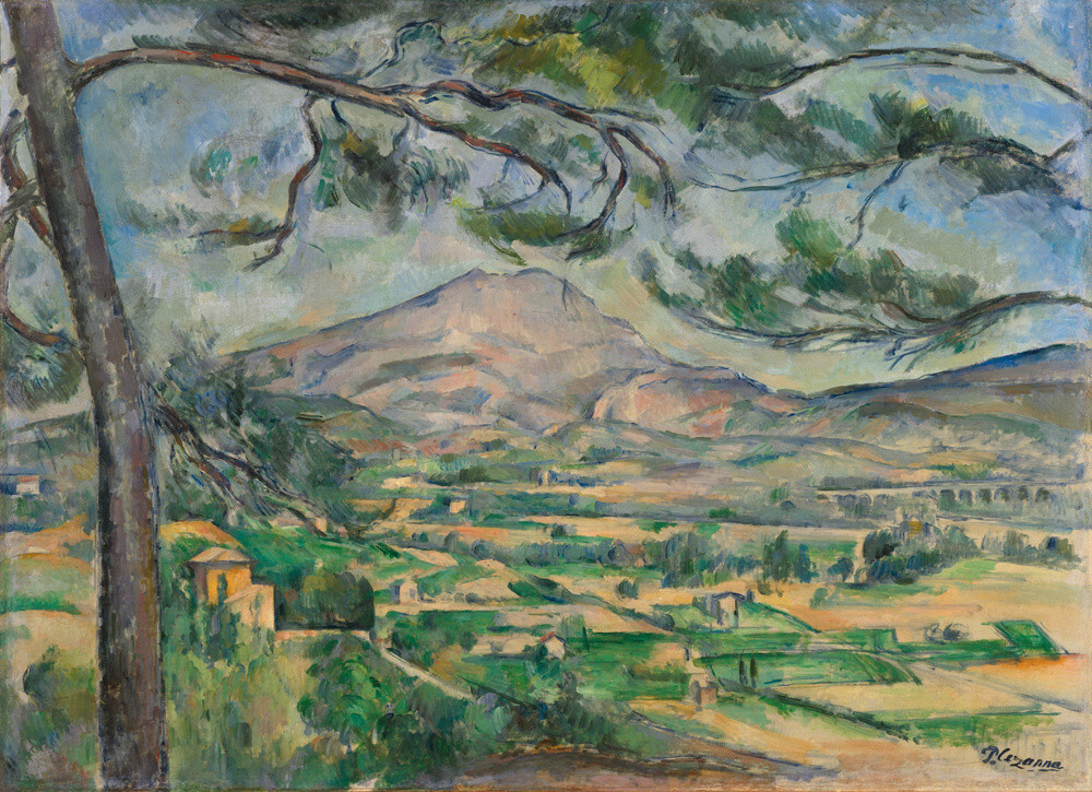 The Montagne Sainte Victoire with Large Pine Art Print by Paul Cézanne King & McGaw The Montagne Sainte Victoire with Large Pine Art Print by Paul Cézanne King & McGaw