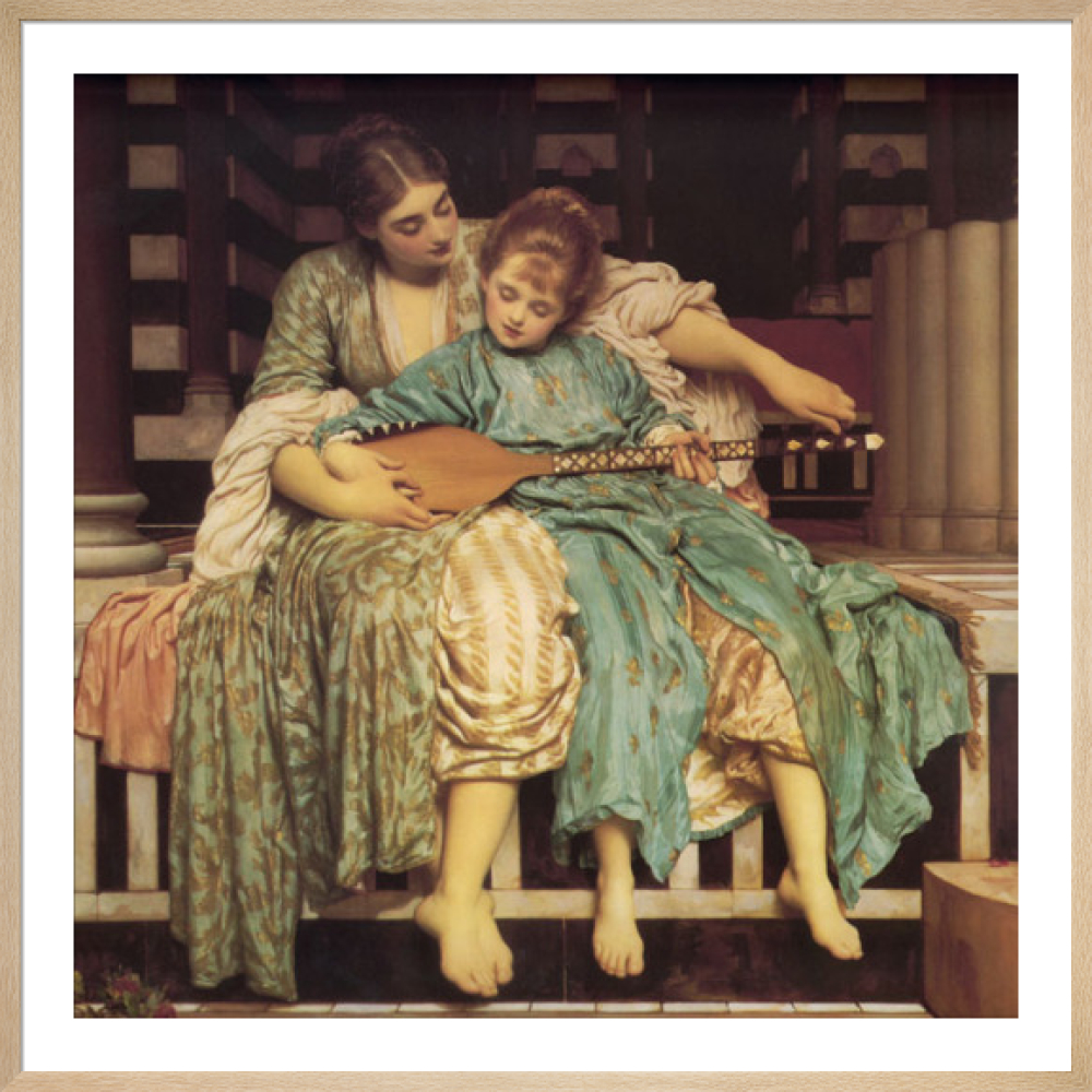 Music Lesson Art Print by Lord Frederic Leighton | King & McGaw