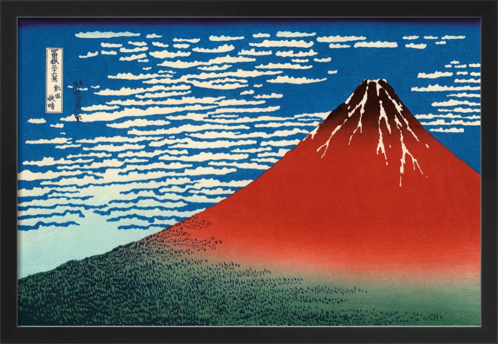 Red Fuji Art Print by Katsushika Hokusai | King & McGaw