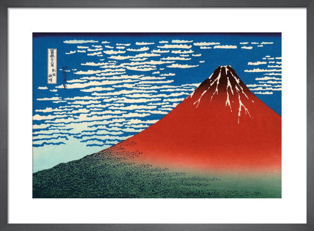 Red Fuji Art Print Hokusai | King & McGaw