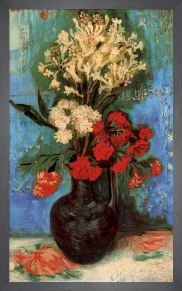 van gogh vase with carnations