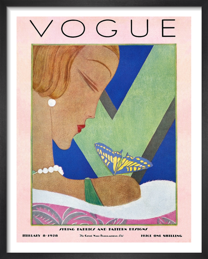 Vogue February 8th 1928 Art Print by Eduardo Benito | King & McGaw