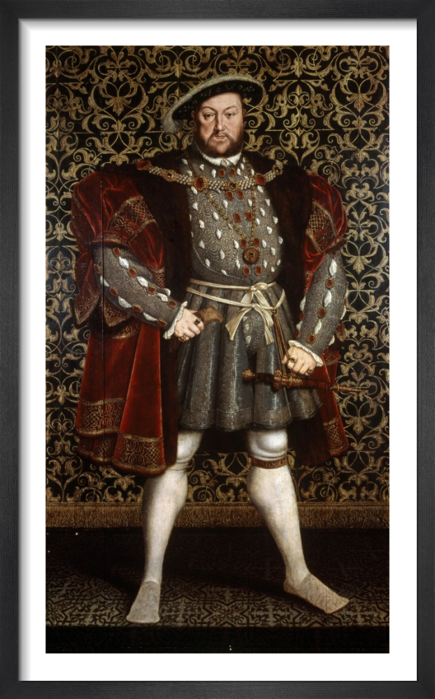Portrait Of King Henry Viii After 1557 Art Print By Hans Holbein The Younger King Mcgaw