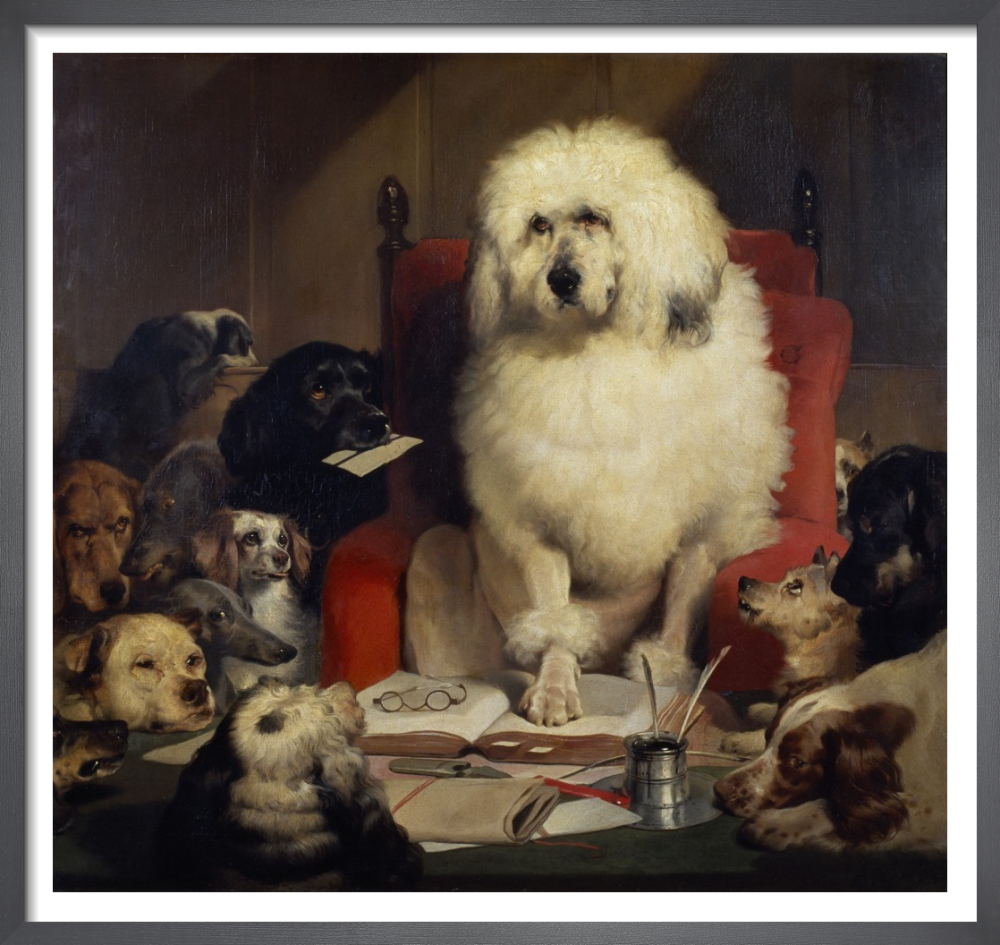 Trial By Jury Or Laying Down The Law Art Print By Sir Edwin Henry Landseer King Mcgaw