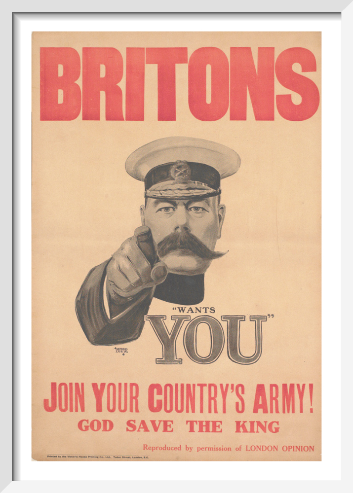 Britons - Join Your Country's Army! Art Print by Alfred Leete