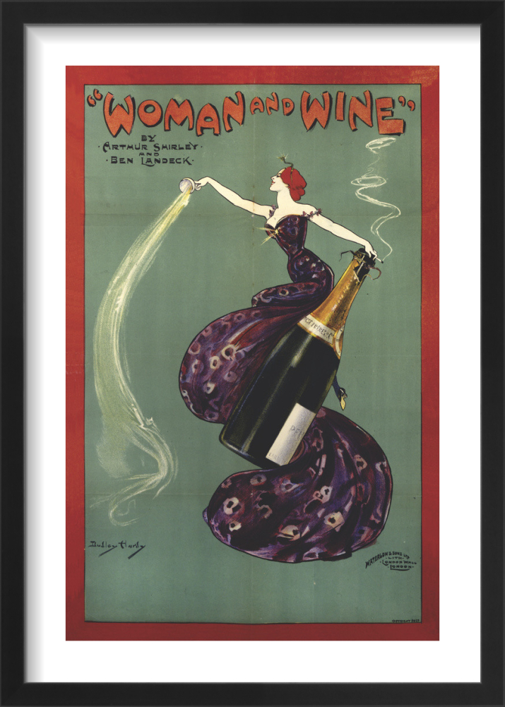 Print　Dudley　Woman　King　1899　and　Art　Hardy　Wine,　by　McGaw