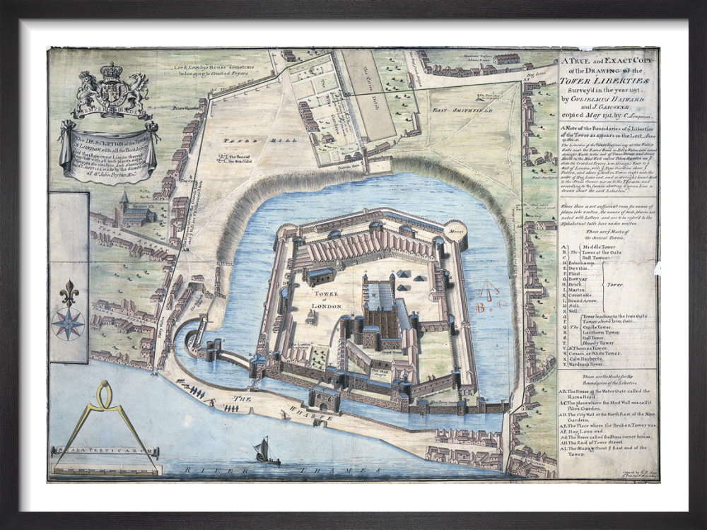 by　1597　H　Jago　c.1805)　in　The　McGaw　London　surveyed　Art　Of　Tower　Print　as　(copy　R　King