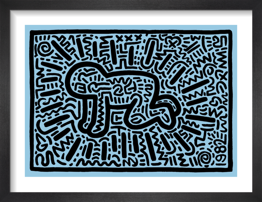 額装済/Radiant Baby/キース ヘリング/アートポスター 108: KEITH HARING, Radiant Baby (from the Icons series