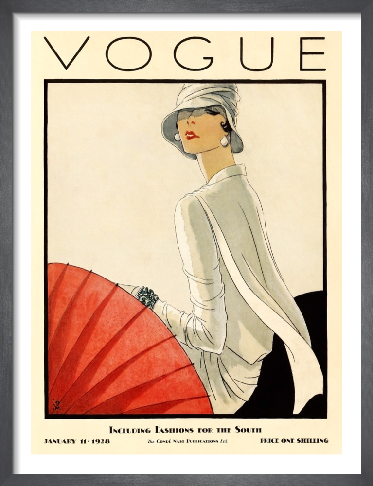 Vogue January 11th 1928 Art Print by Porter Woodruff | King