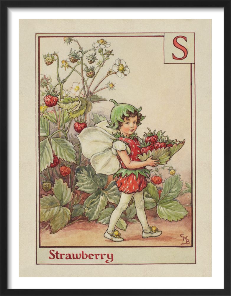 Strawberry Fairy Art Print by Cicely Mary Barker | King & McGaw