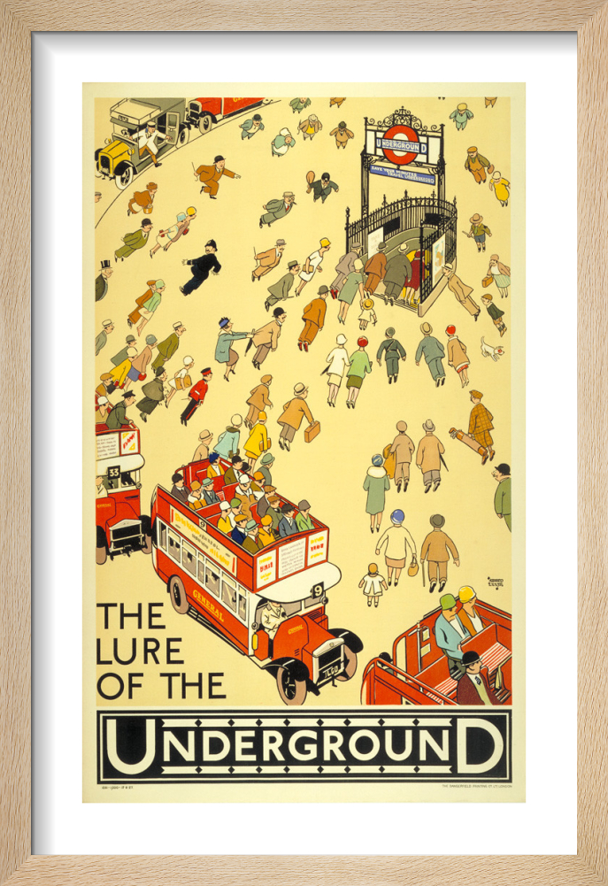 The Lure of the Underground, 1927 Art Print by Alfred Leete