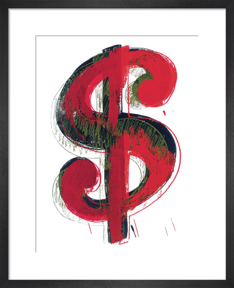 Dollar Sign 1981 Red Art Print By Andy Warhol King Mcgaw 1981 Red Art Print By Andy Warhol