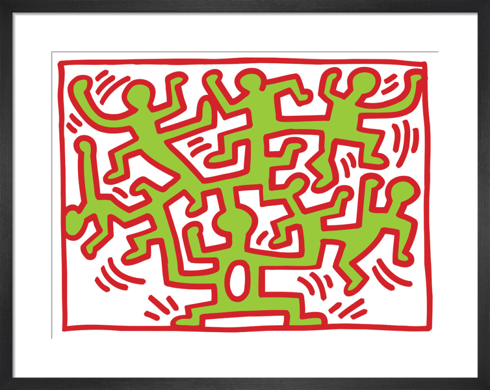 Growing, 1988 Art Print By Keith Haring 