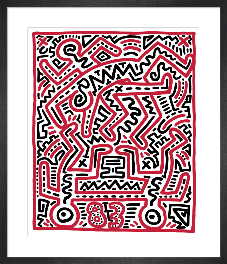 Fun gallery. Keith Haring картины 1983.