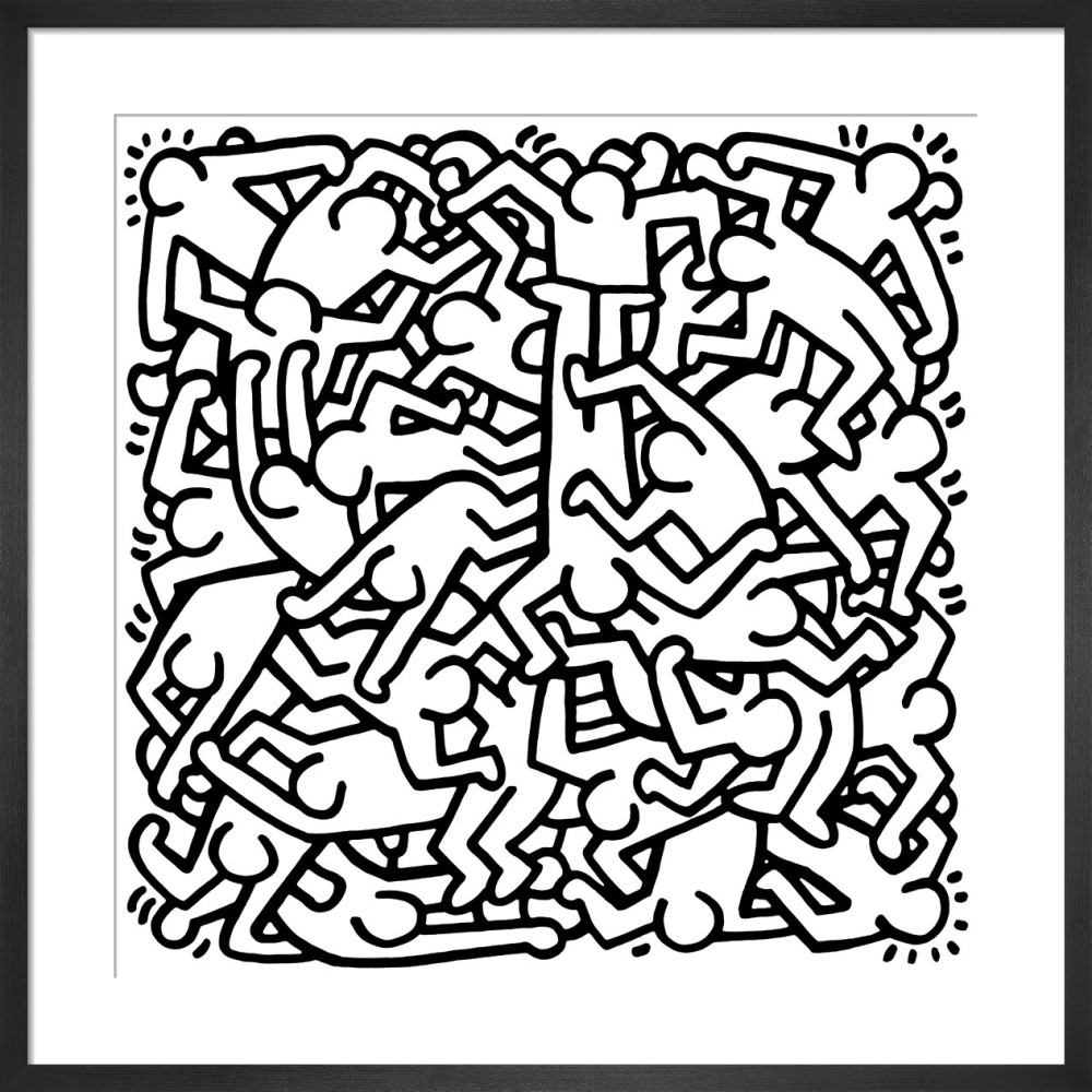 Choose Size of Print Party of Life Invitation 1986 Keith Haring Abstract Contemporary Poster 