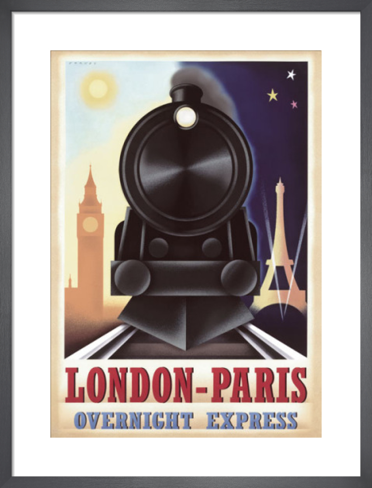 LondonParis Overnight Express Art Print by Steve Forney King & McGaw