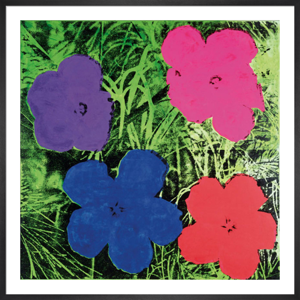 Flowers C 1964 1 Purple 1 Blue 1 Pink 1 Red Art Print By Andy Warhol King Mcgaw