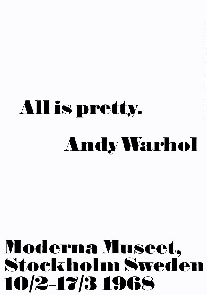 Andy Warhol You Are So Little And You Are So Big Poster Kunstdruck im Alu Rahmen