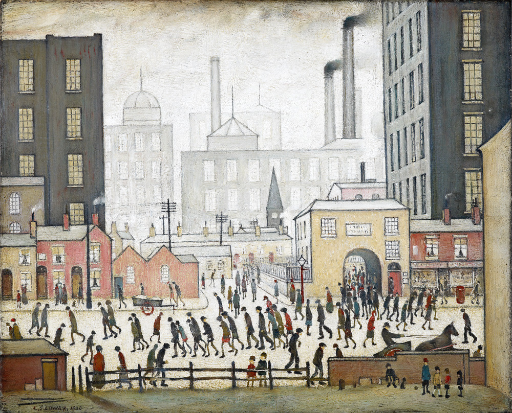 Coming From The Mill, 1930 Art Print by L.S. Lowry | King & McGaw