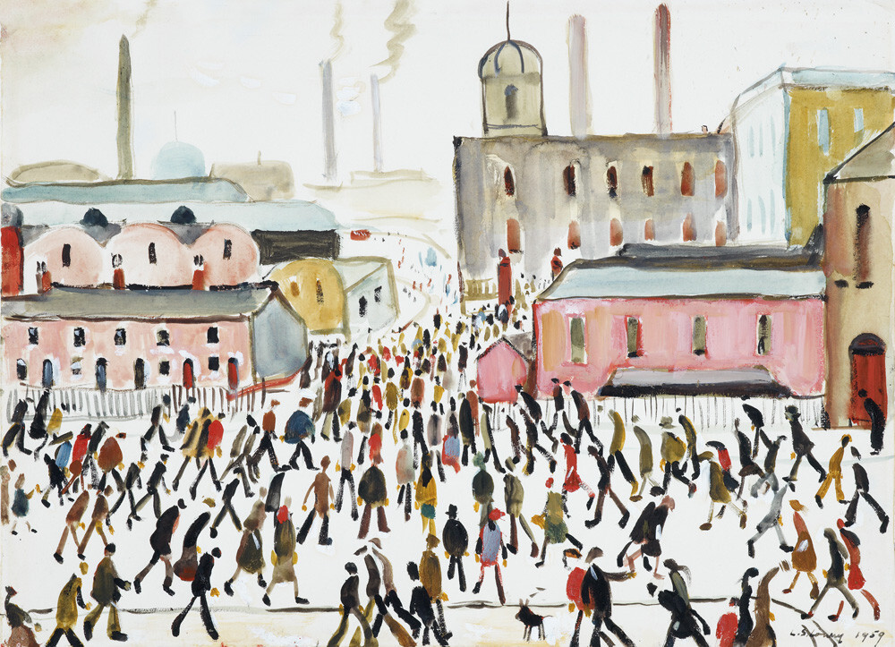 Going To Work, 1959 Art Print by L.S. Lowry | King & McGaw