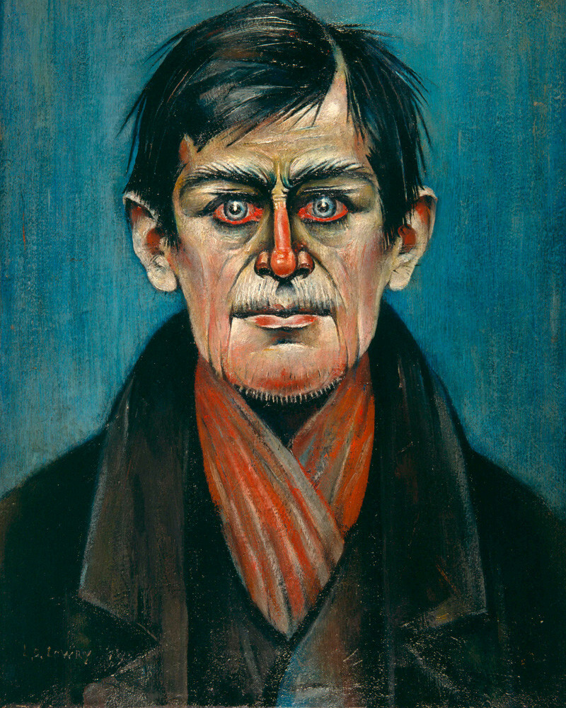 Head Of A Man (With Red Eyes), 1938 Art Print By L.S. Lowry | King & McGaw