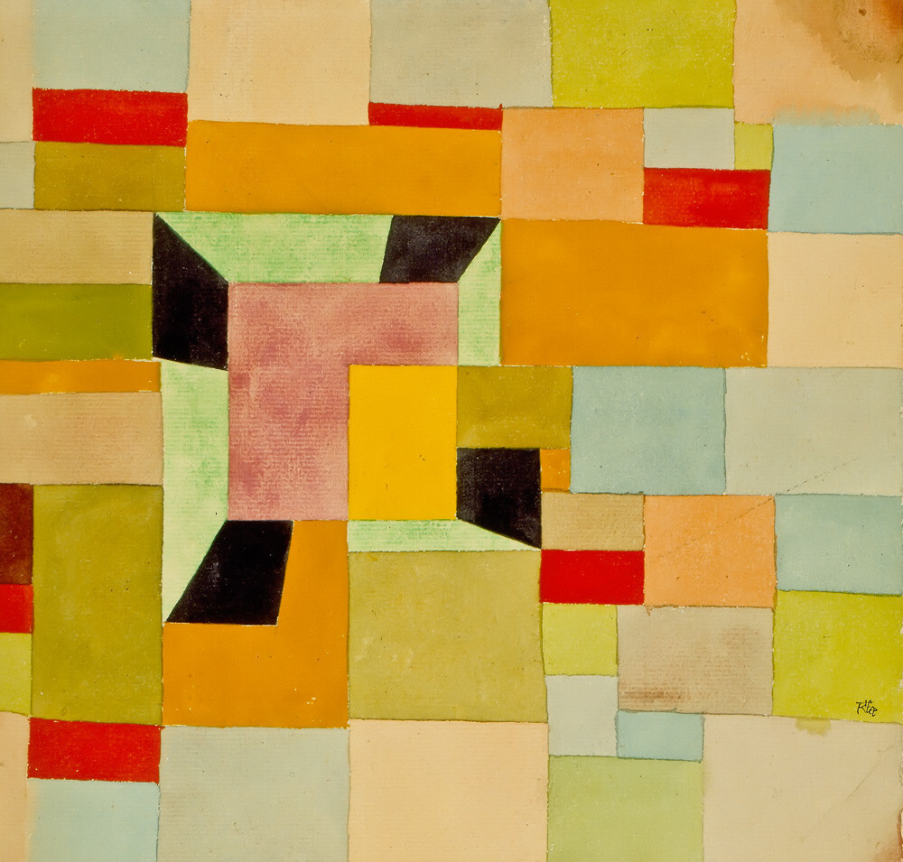 Aufgeteilte Farbvierecke (Divided coloured squares) 1921-38 Art Print ...