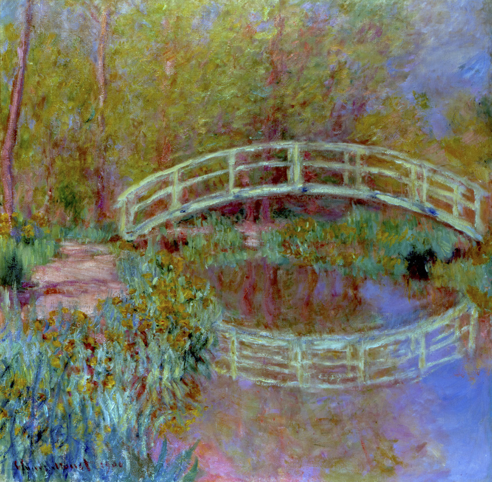 Le Pont Japonais Dans Le Jardin De Monet Art Print By Claude Monet 